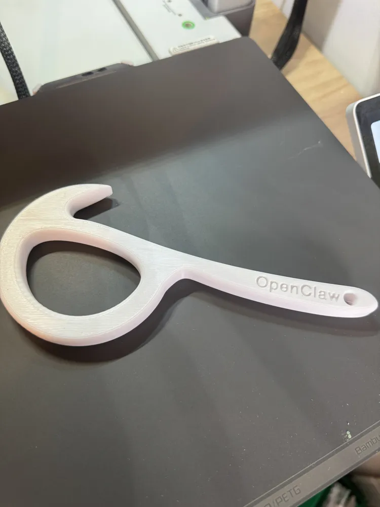 CanClaw The Easy Ring Pull Can Opener Tool - Free 3D Print Model ...