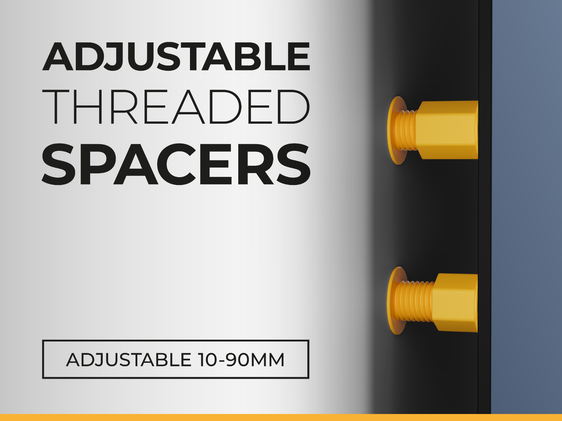 Adjustable Threaded Spacers - 10-90mm