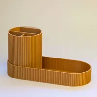fluted desk organizer