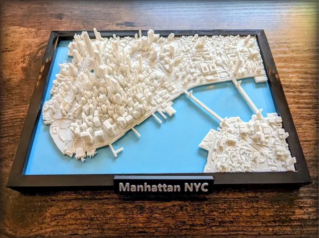 New York City Lower Manhattan 3D Miniature