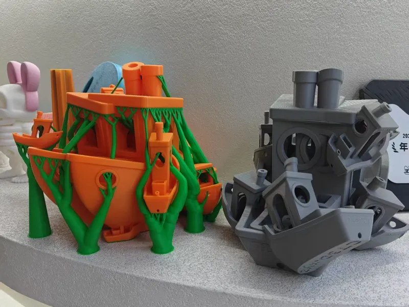 Mutated benchy invaded by tree support