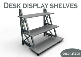 Desk organizer - display shelves