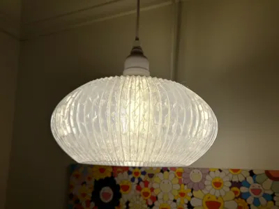 Ribbed lamp shade