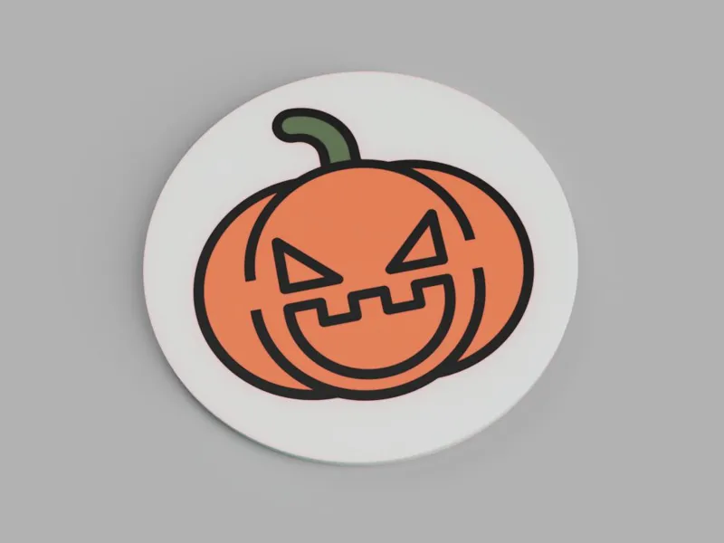 Halloween Untersetzer Kürbis | pumpkin coaster