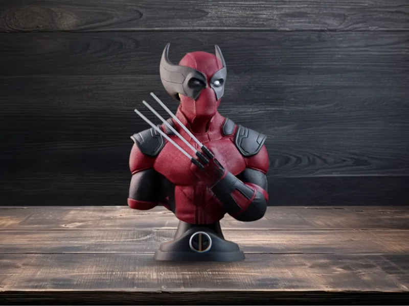Realistic Wolverine/Deadpool (Wolverinepool) Bust