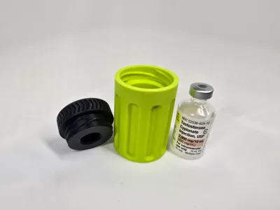 Single 10 mL Testosterone Vial Holder