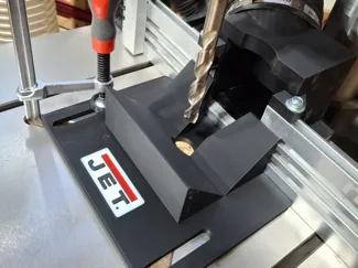 Drill Press Round Stock Jig