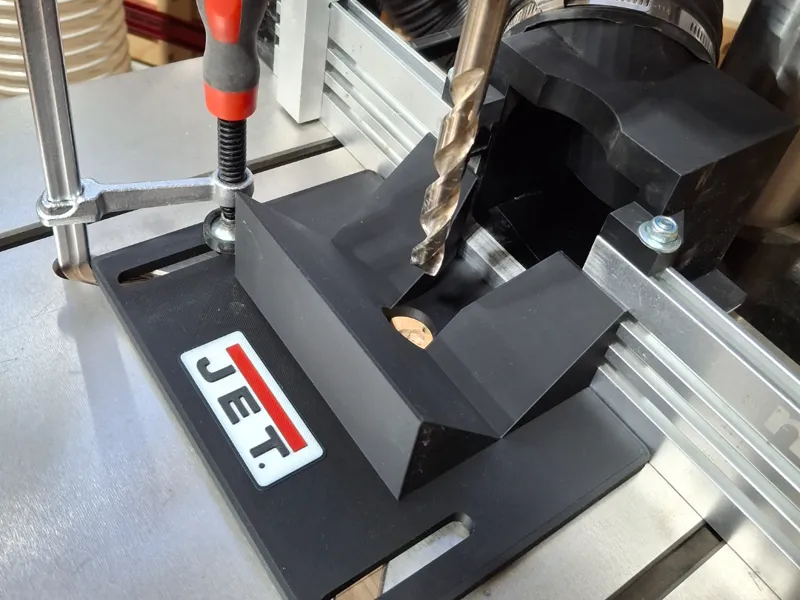 Drill Press Round Stock Jig
