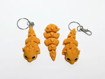 Adorno temático: Articulated Cute Angry Dragon - Strong Joints — vista de referencia 3