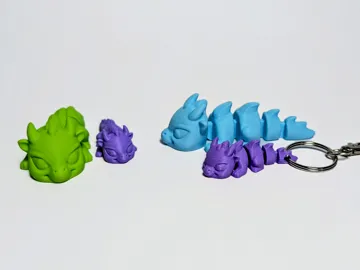 Adorno temático: Articulated Cute Angry Dragon - Strong Joints — vista de referencia 2