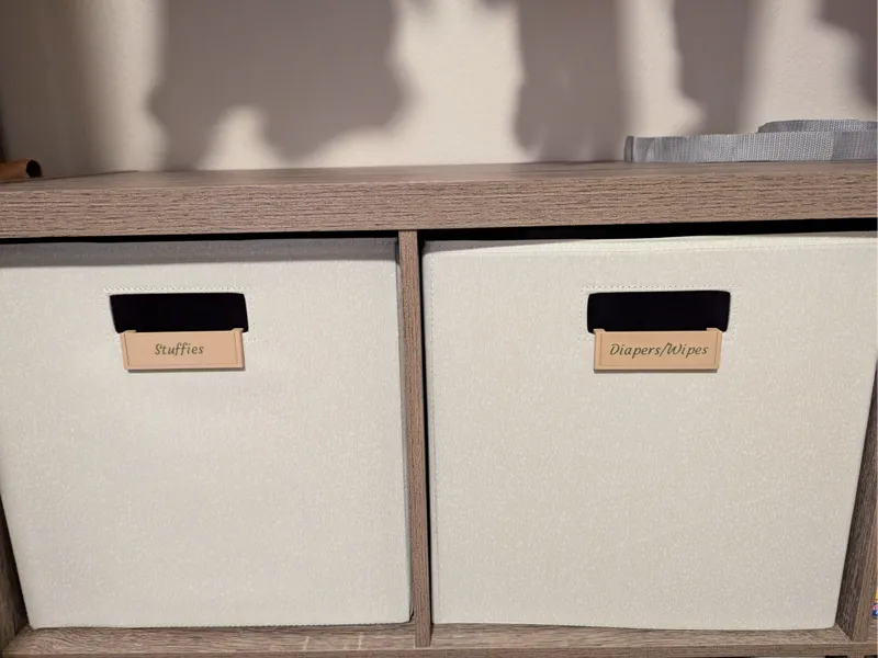 Fabric Storage Bin Label