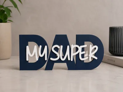 Word Art - My Super DAD