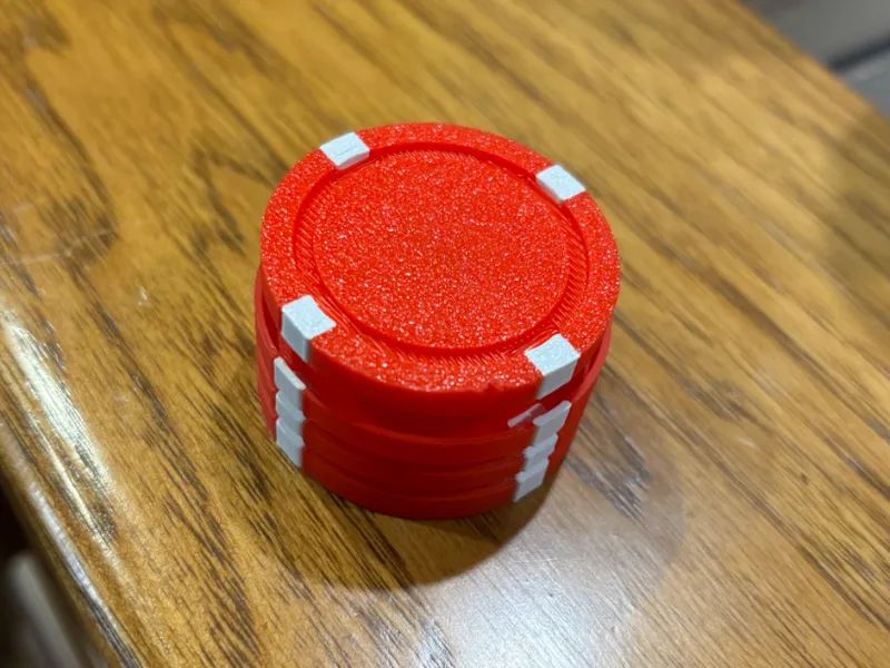 Clicky Poker chips stack