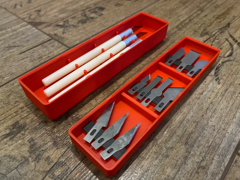 Gridfinity Storage Box for Scalpels and Blades