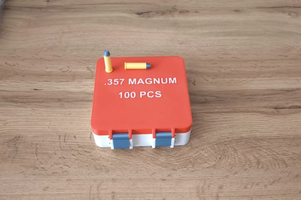 Ammo box - .357 MAGNUM (100 pcs) by motorola2001 - MakerWorld
