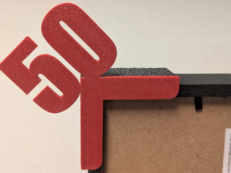 Geburtstag 50 Bilderrahmenecke