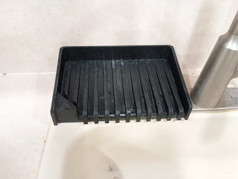 Large drip tray (rag, sponge and soapbar storage)