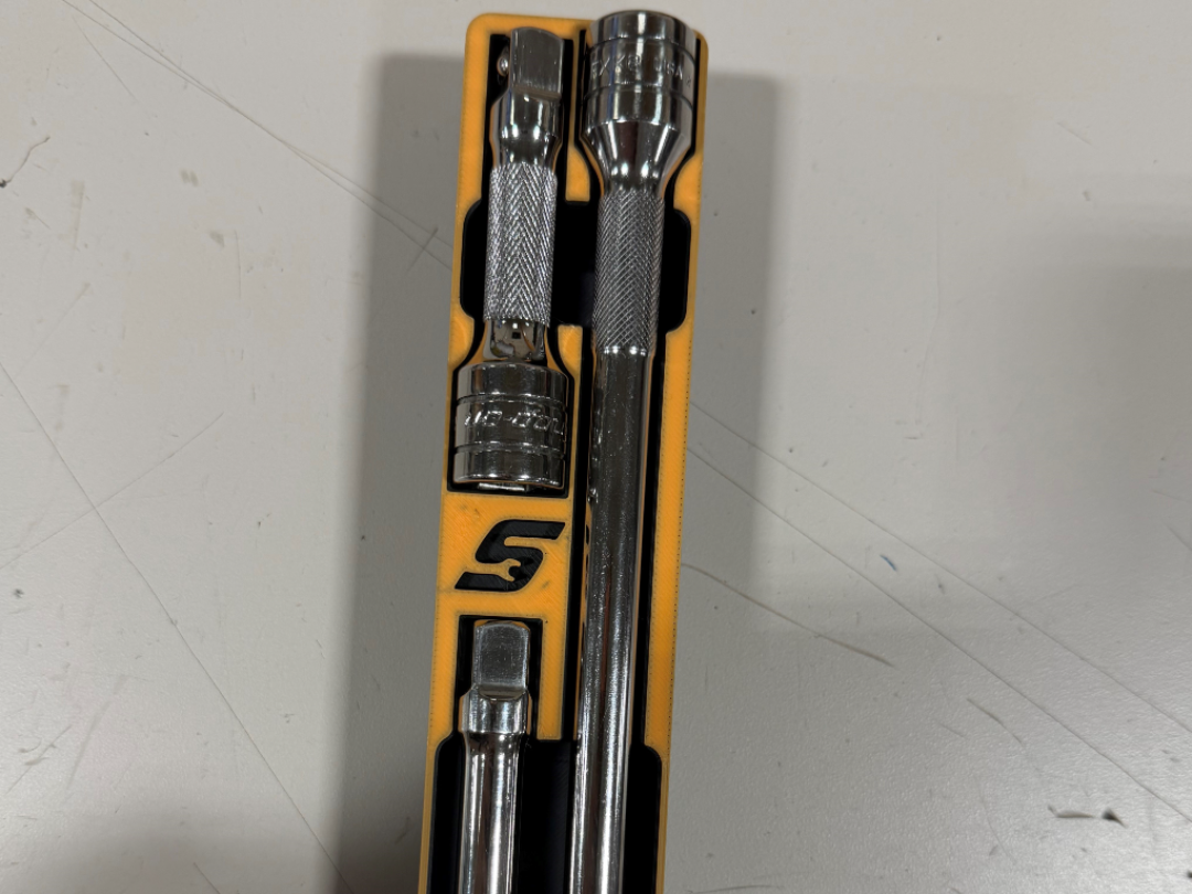 Gridfinity - Snap-on 3/8" Drive Knurled Extensions
