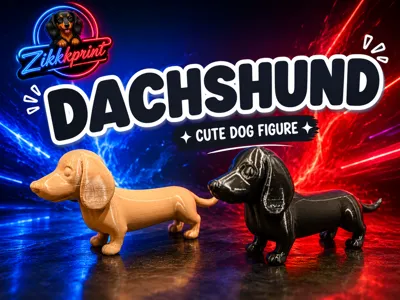 Dachshund - Cute Dog Figure