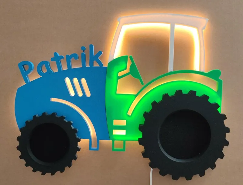 Traktor mit LED Stripe ohne Name