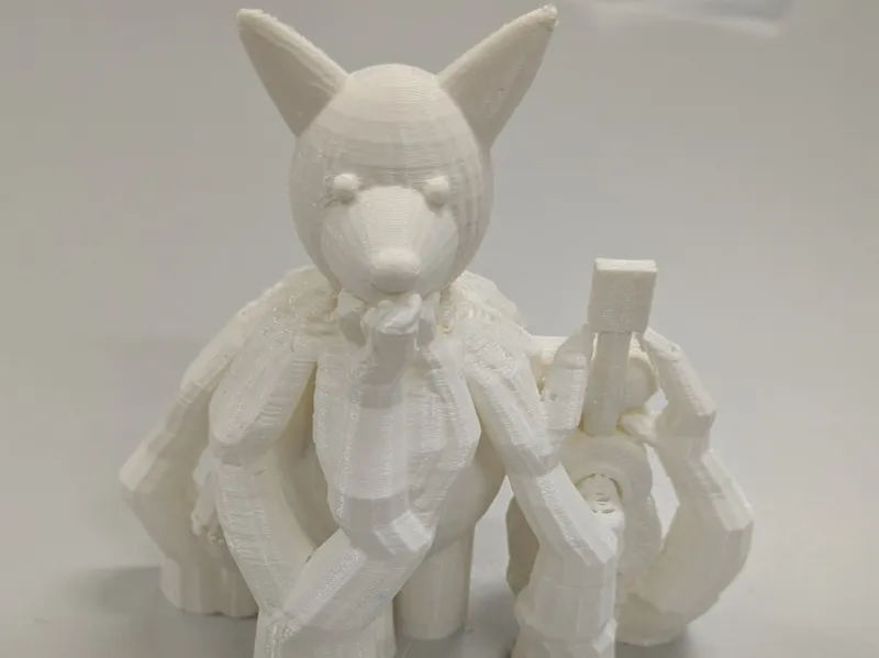 3D-Printed Creature with Name "monsieurpiet"