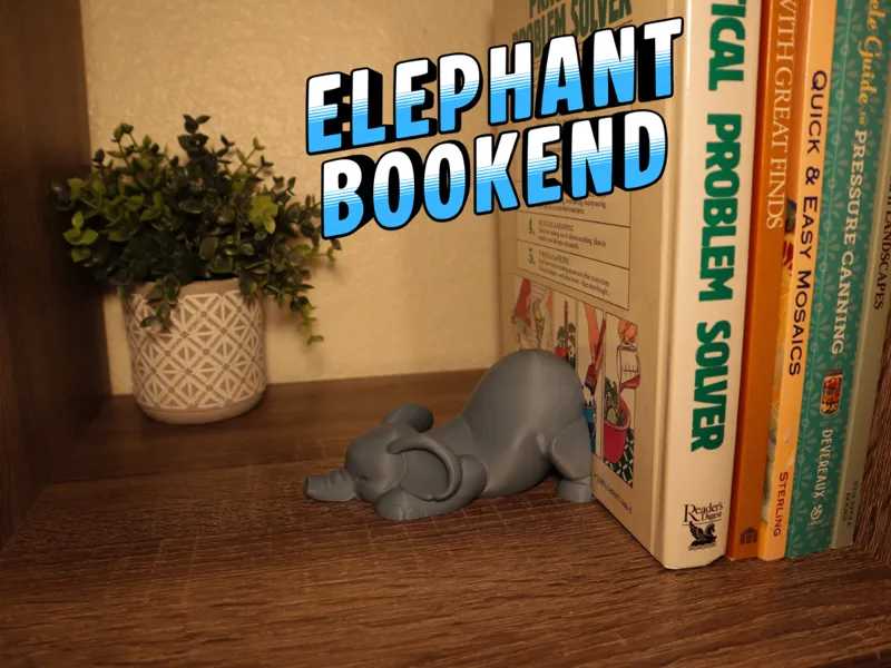 Elephant Bookend