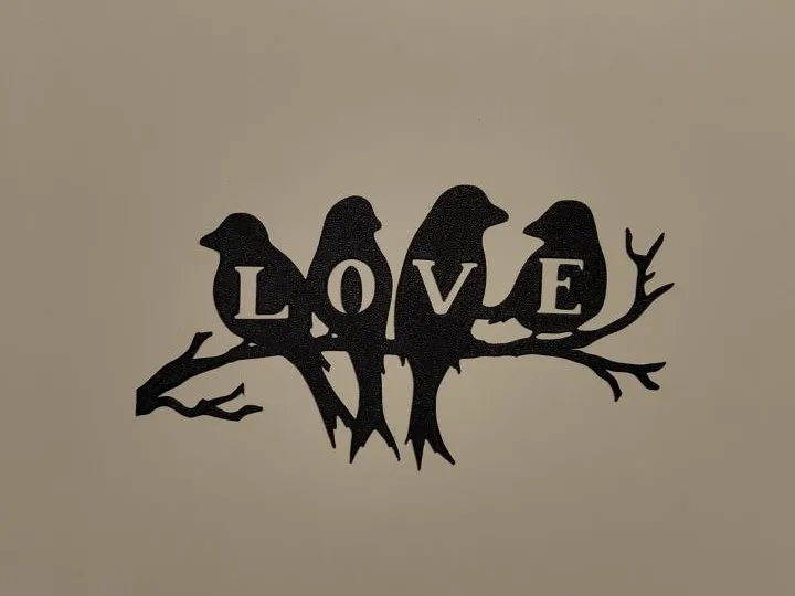 Oiseaux amoureux — déco murale
