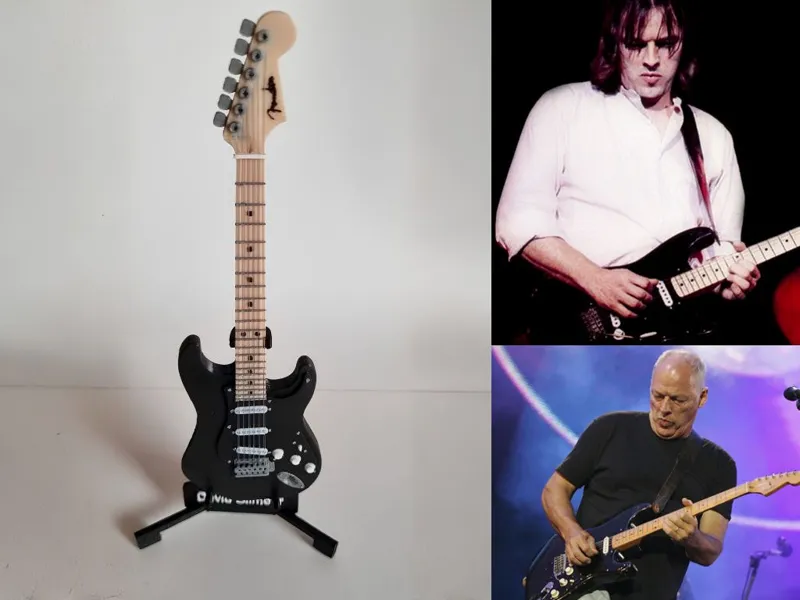 Guitar 17cm w/Cordas - Strat Gilmour (Pink Floyd)