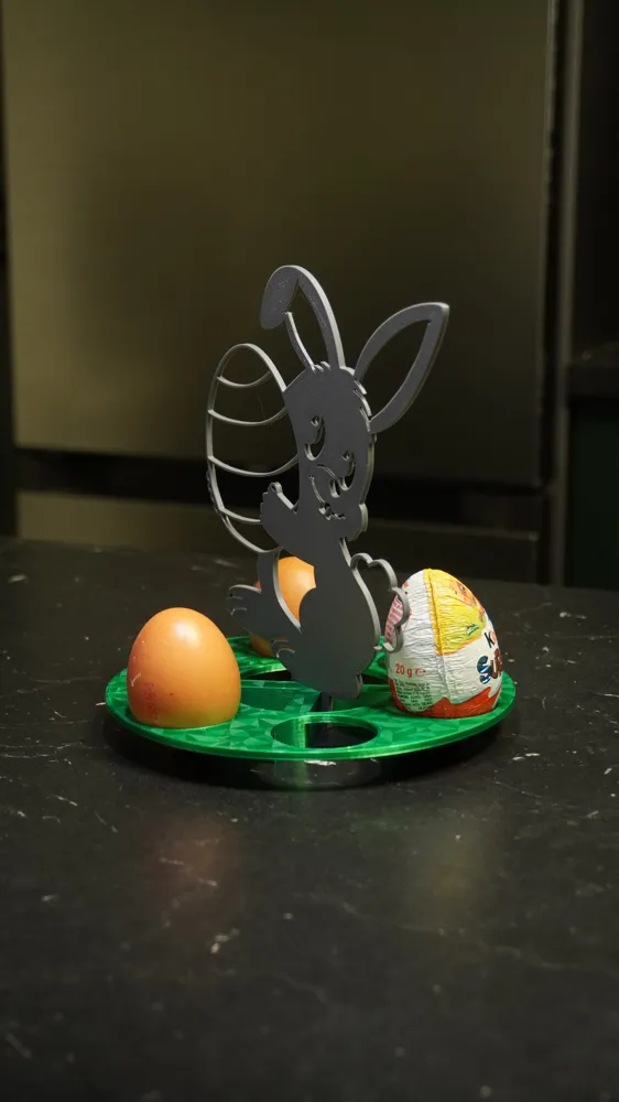Easter Bunny Egg Holder - Free 3D Print Model - MakerWorld