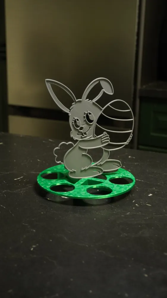 Easter Bunny Egg Holder - Free 3D Print Model - MakerWorld