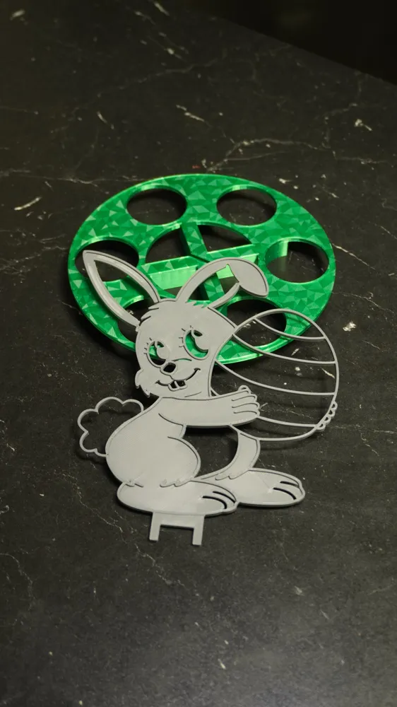 Easter Bunny Egg Holder - Free 3D Print Model - MakerWorld