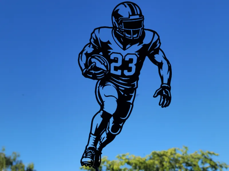 American Football Runner Wall Art