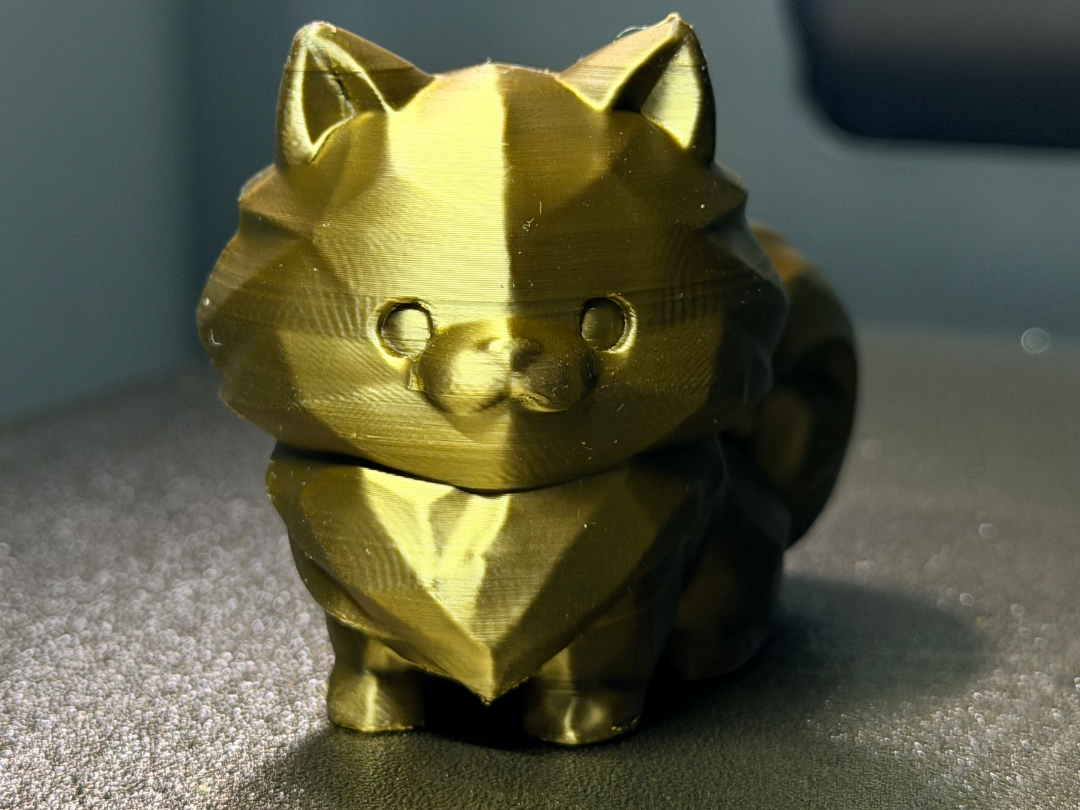 Low Poly Chibi Cat – Easy Print Figurine