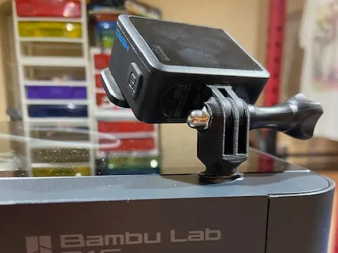 GoPro top mount for P1s and P1P Printers
