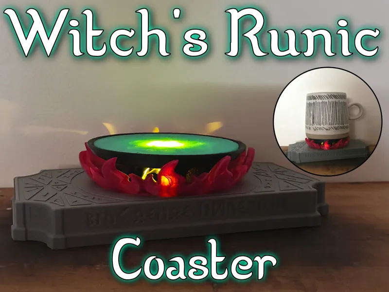 Witch's Runic Coaster