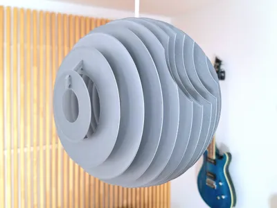 Death Star layered lamp