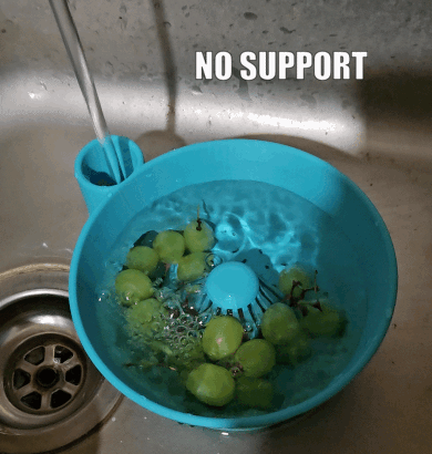 vortex strainer no supports