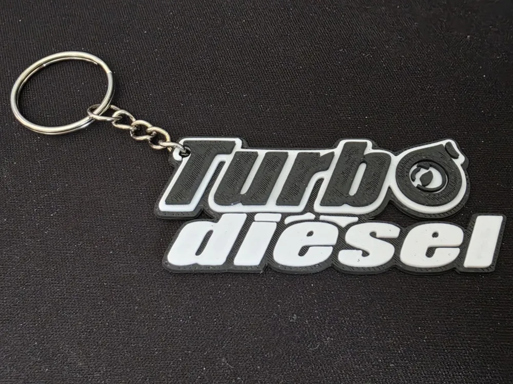 Turbo diesel keychain by Stjernas 3DMakerWorld: Download Free 3D Models
