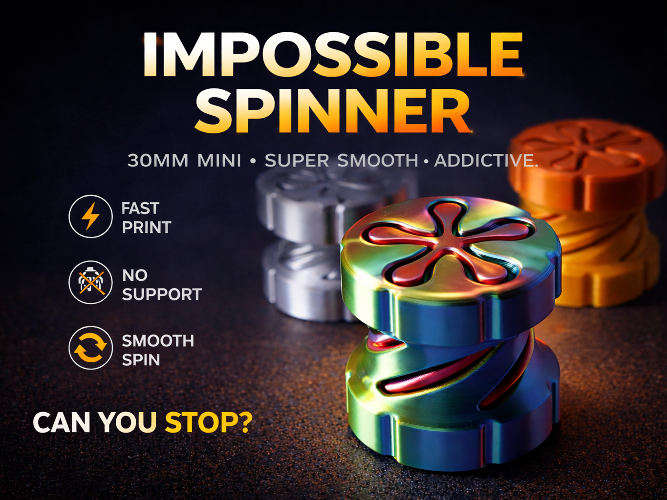 Mini Impossible Fidget Spinner (30mm)