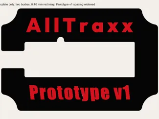 AllTraxx Prototype Top Plate