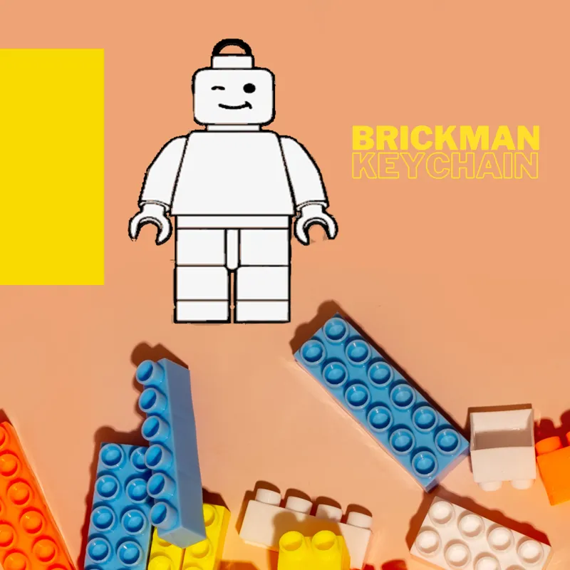 BRICK MAN KEYCHAIN