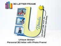 Letter U with photo frame