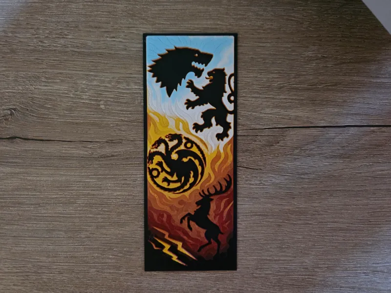 Hueforge Game of Thrones - Bookmark