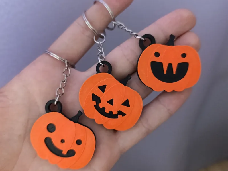 Halloween pumpkin keychains/No AMS needed