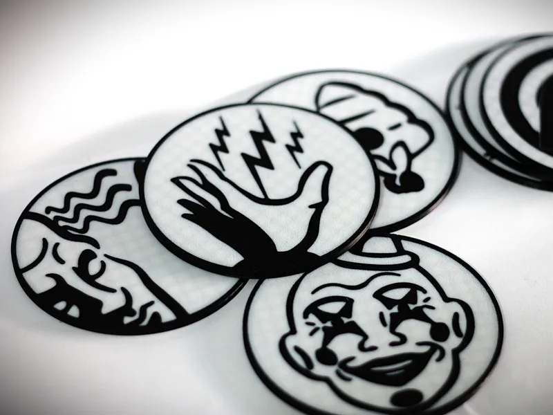 Bioshock Plasmid Coasters B&W and Colored