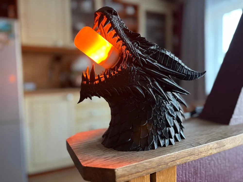 Dragon Lamp - Free 3D Print Model - MakerWorld