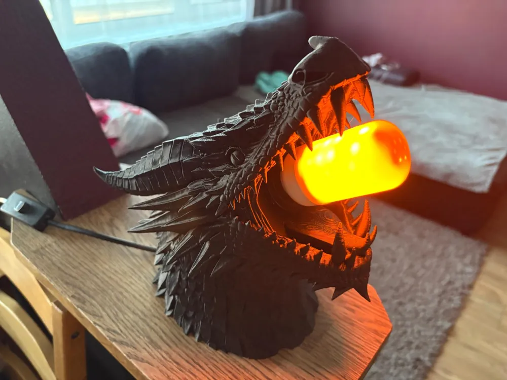 Dragon Lamp - Free 3D Print Model - MakerWorld