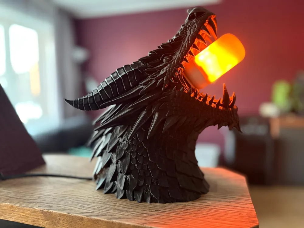 Dragon Lamp - Free 3D Print Model - MakerWorld