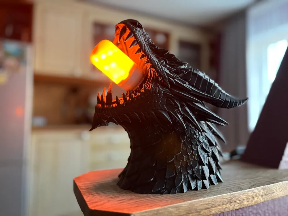 Dragon Lamp - Free 3D Print Model - MakerWorld