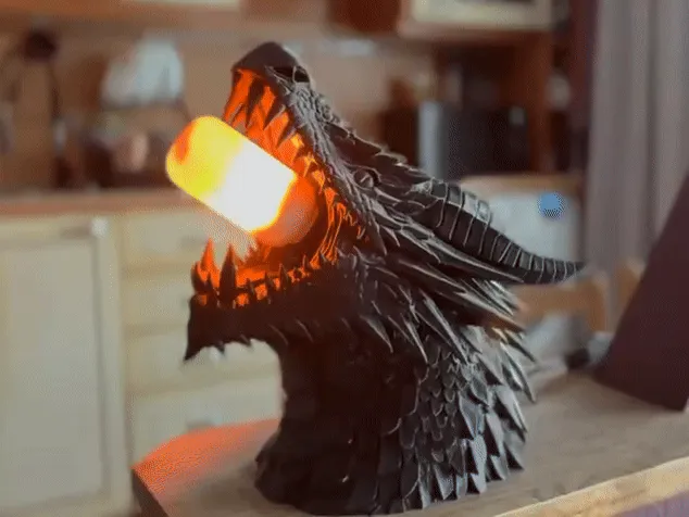 Dragon Lamp - Free 3D Print Model - MakerWorld